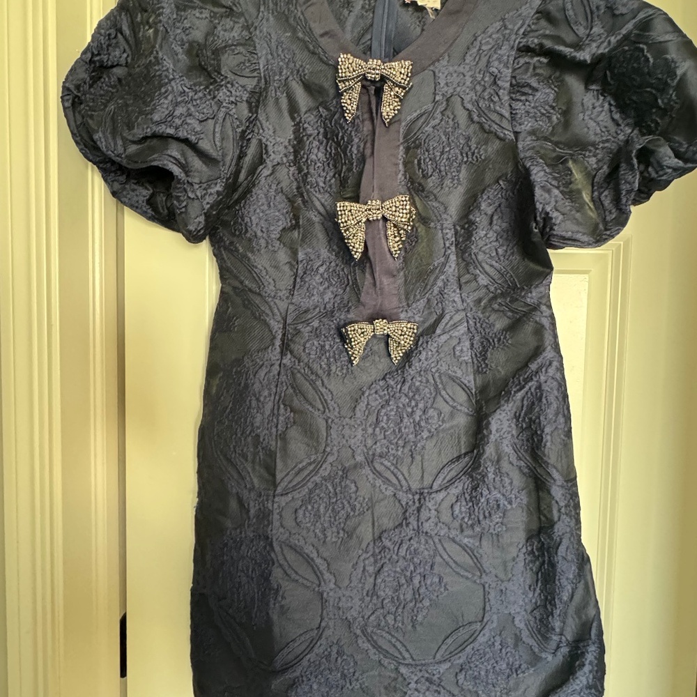 Navy Bow Dress